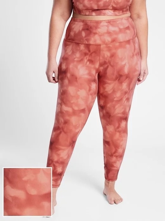 Athleta Pants - Athleta Serene Island Coral Leggings